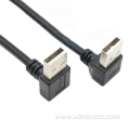 90degree Up/down/right/left angle male to male USB-2.0 cable